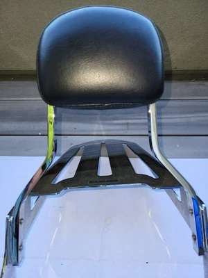 $80 • Buy 2007 Yamaha V Star 1300 XVS1300 Passenger Seat Backrest Sissybar & Luggage Rack