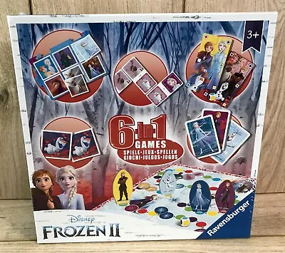 £12.95 • Buy Disney Frozen 6-in-1 Children's Board Puzzle Games - Dominoes, Happy Families