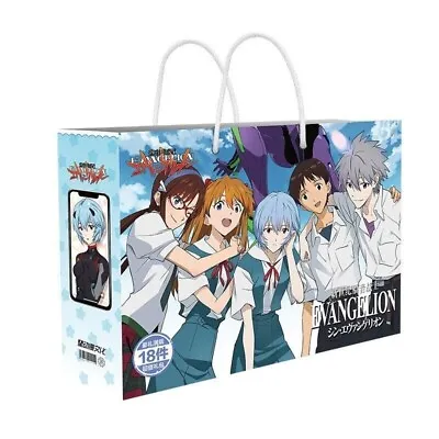 Neon Genesis Evangelion 30CM Gift Bag Collection Badges Photos Japanese Anime • £12.50