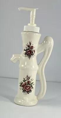 Vintage Athena Rose Soap Lotion Dispenser Water Pump California Ceramic Pottery • $7.99