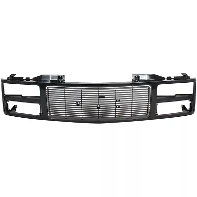 Grille For 88-99 GMC K1500 C1500 Black Plastic • $70.81