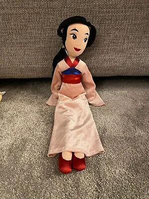 Disney Princess Mulan Soft Toy Doll 20  High Soft Toy Pink Kimono Disney Store • £9.99