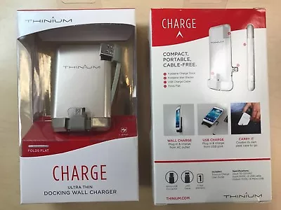 Thinium CHARGE Ultra Thin Docking Wall Charger For Micro USB Gold S6 HTC LG • $8.95