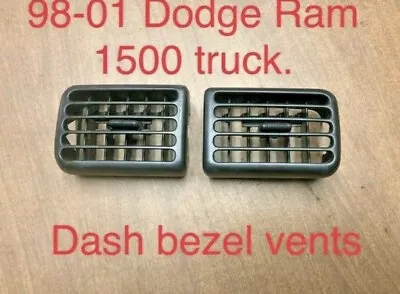 1998-2001 Dodge Ram 1500 Center Radio Bezel Air Heater Dash VENTS VENT • $28.95
