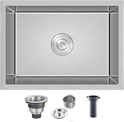 MESIDA Single Bowl Kitchen Sink SUS304 Undermount Stainless Steel 25x18x9 Inch • £69.99