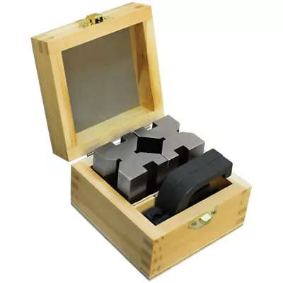 $59.77 • Buy 90 Degree V-Block And Clamp Set Hardened Steel 1-5/8  X 1-3/4  X 2-3/4 