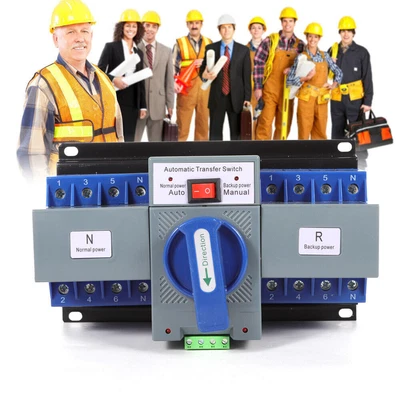 £26.93 • Buy 4P 63A Dual Power Automatic Transfer Switch~Generator Changeover Circuit Breaker