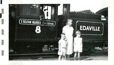 1950s Edaville Railroad Nelson Blount President Original Photo Steam Engine 8 • $31.35