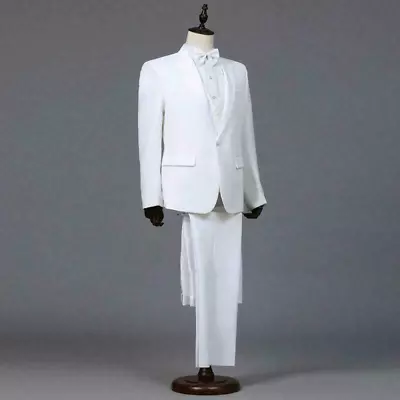 2PCs Men's Formal Blazer Suit Groom Wedding Slim Party Tuxedo Jacket Coat +Pants • $39.77