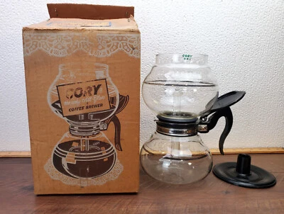 $89.95 • Buy Vintage CORY Vacuum Coffee Maker Brewer DRU 4- 8 Cup W/ Glass Filter Rod 