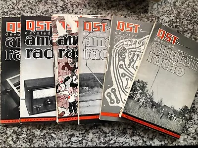 Magazine - Lot Of 7 QST Amateur Radio Issues - 40th Anniversary 1955-1968 • $10.98