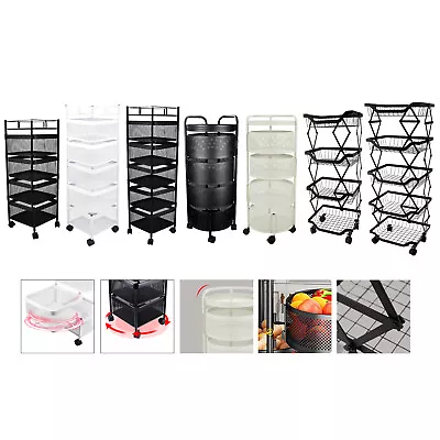 Kitchen Organiser Trolley Cart Storage Rack Vegetable Fruit Baskets Shelf Holder • $120