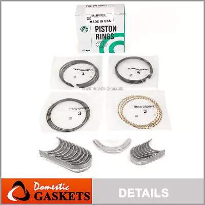 Piston Rings Main Rod Bearings Fit 91-94 Nissan Sentra NX 1.6L DOHC GA16DE • $89.99