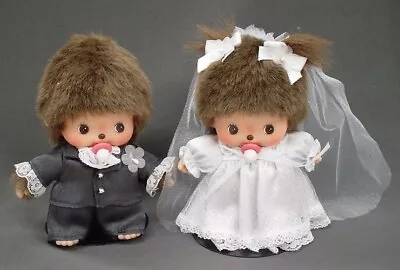 234090 Monchhichi Baby Bebichhichi Wedding Boy & Girl S Size Gift Set ~ RARE ~ • $53.99