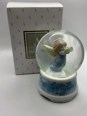 Precious Moments Musical Snow Globe Joy To The World Angel 1996 Avon NEW W/ BOX • $14.95