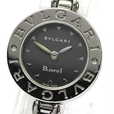 BVLGARI B-zero1 BZ22S Bangle Black Dial Quartz Ladies Watch_798637 • $936.39