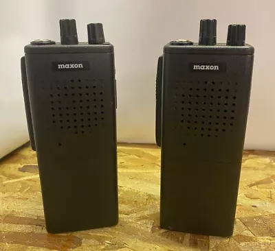 Lot(2) Maxon SP-130V2 4-Channel Synthesized Scanning Radios (Untested) • $39.99