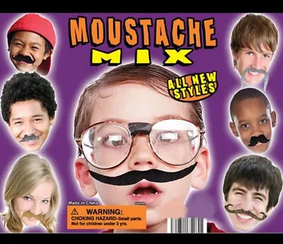 50 Vending Machine Moustache Toys 1  Capsules Toy Filled 1 Inch Mix Party Favor • $8.99