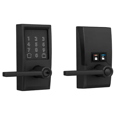 Schlage FE789WBCEN622LAT Century Encode WiFi Door Lever Smart Lock Matte Black • $245