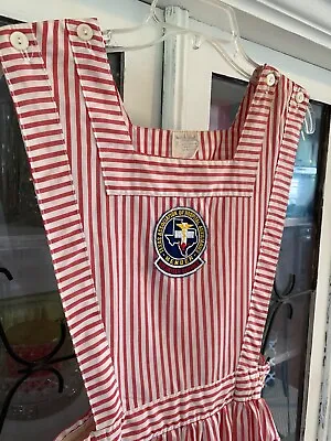 Vintage Candy Striper Volunteer Pinafore Uniform - Size Medium • $24.99