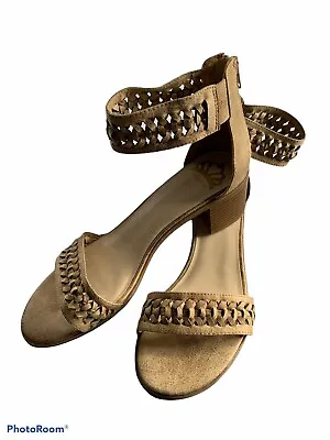 $27.95 • Buy Womens Fergalicious Phoenix Open Toe Heels Sandal Shoes - Beige Tan (Size 9.5M)