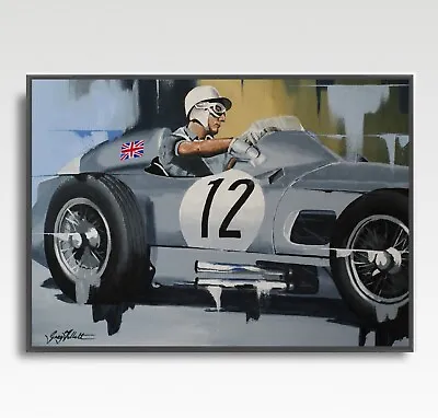 STIRLING MOSS F1 Print From Painting By Greg Tillett Poster Formula 1 • £19.99