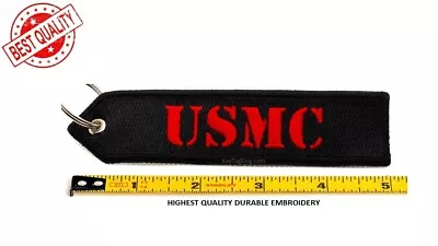 USMC Embroidered Fabric Double Sided Keychain 1PC • $8.95