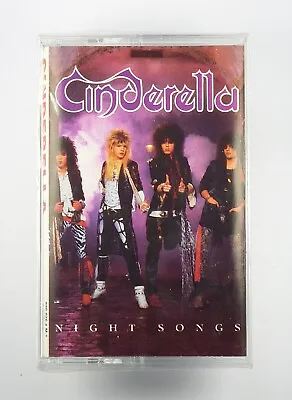Vintage 1986 SEALED Cassette : CINDERELLA Night Songs : 830 076-4 • $24.50