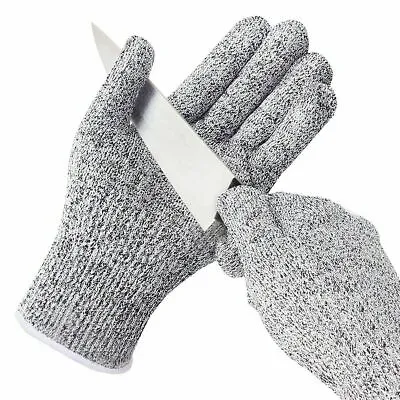 Cut Resistant Level 5 Work Knife Safety Gloves Grip Protection Non Slip Uk • £1.99