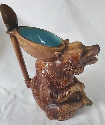 £175 • Buy Large Characterful Continental, Stunning Majolica Growling Bear Jug, 19th C 
