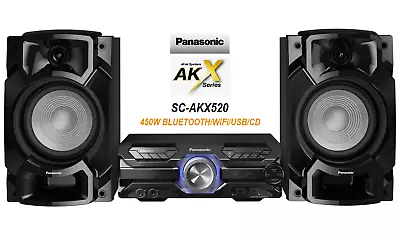 PANASONIC SC-AKX520E-K Hi-Fi POWERFUL SOUND SYSTEM 650W BT/WiFi/USB/CD/MP3 • £429.99