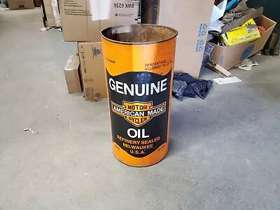 Vintage Harley-Davidson Motorcycles Oil Trash Can • $350