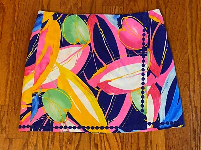 $17 • Buy Crown & Ivy Pull On Golf Skort Skirt W/ Shorts Size 14 Stretch Multicolor Floral