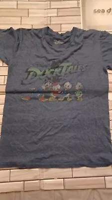 Disney Shirt Women's Small Blue Duck Tails Tee Shirt Short Sleeve  • $9.70