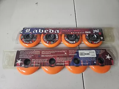 LABEDA GRIPPER ASPHALT Outdoor Inline Roller Hockey Wheels (80mm) 2 Packs - NEW! • $59.88