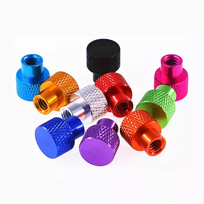 Knurled Thumb Nuts Blind Hole Aluminum Alloy M3M4M5M6M8M10 Hand Grip Knobs Nuts • $6.15