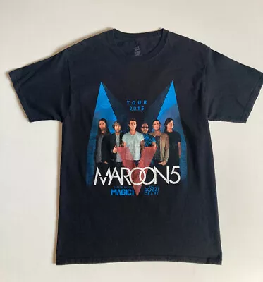 Maroon 5 2015 V Tour T-Shirt Black Men’s Size Medium • $12.95