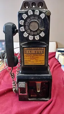 Vintage Western Electric Rotary 3 Slot Payphone *Untested • $77