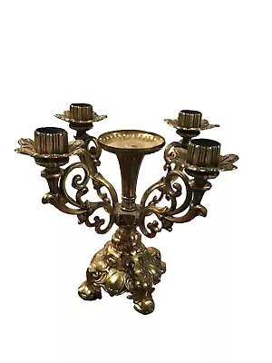 L&L WMC Brass Candelabra Vintage Loevsky & Loevsky New Jersey. Victorian Style. • $82