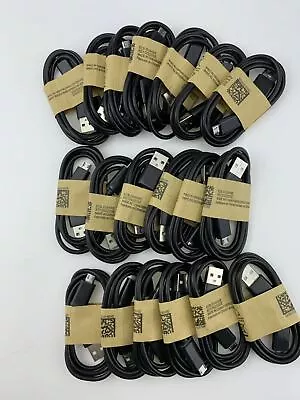 Lot Micro USB Data Sync V9 Cable Cord For Android Cell Phone Universal Black • $3