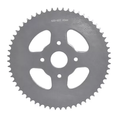 #40/41/420 Chain 60 Tooth Rear Sprocket Fits 163-19cc Mini Bike/Go-Karts/ATV • $25.99