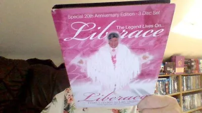 LIBERACE - From London To Las Vegas 20th Anniversary- 3 Dvd Set -uk • £7.89