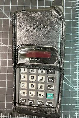 Vintage 90's Motorola TELE TAC 200 T.A.C. Cellular Phone With Case. • $10