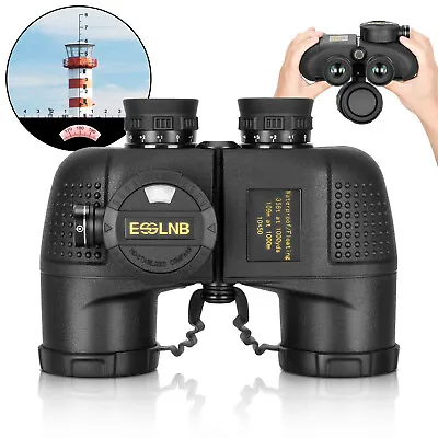 10X50 Powerful Marine Binoculars Military Level With Rangefinder Compass • $160.21