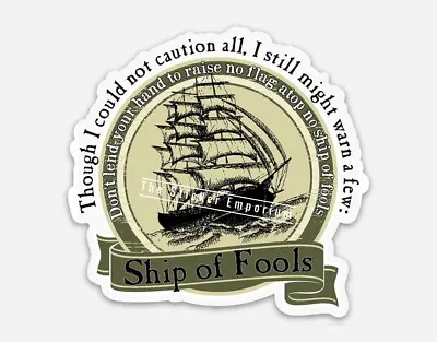 GD Sticker ~ Ship Of Fools Sticker Not Phish Decal • $5.95