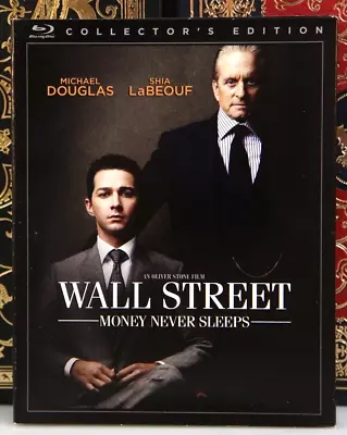 WALL STREET MONEY NEVER SLEEPS -- BLU-RAY W SLIPCOVER + DIGITAL-- I SHIP BOXED • $14.99