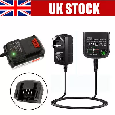 Battery Charger Lithium-Ion Replace For Black & Decker LBXR20 14.4V 18V 20V NEW • £9.59