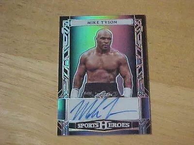 Mike Tyson 2024 Leaf Sports Heroes AUTO 3/6  Boxing Superstar • $39