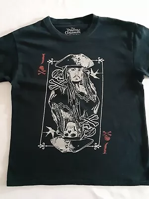 Pirates Of The Caribbean Johnny Depp XL(14-16) BLACK T SHIRT • $15.50