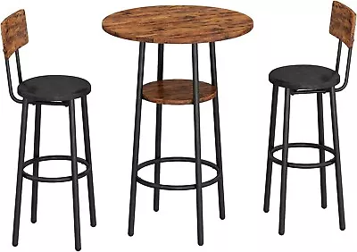 Three-piece Round Dining Table Table Suitable For Restaurants Cafes Bars. • $139